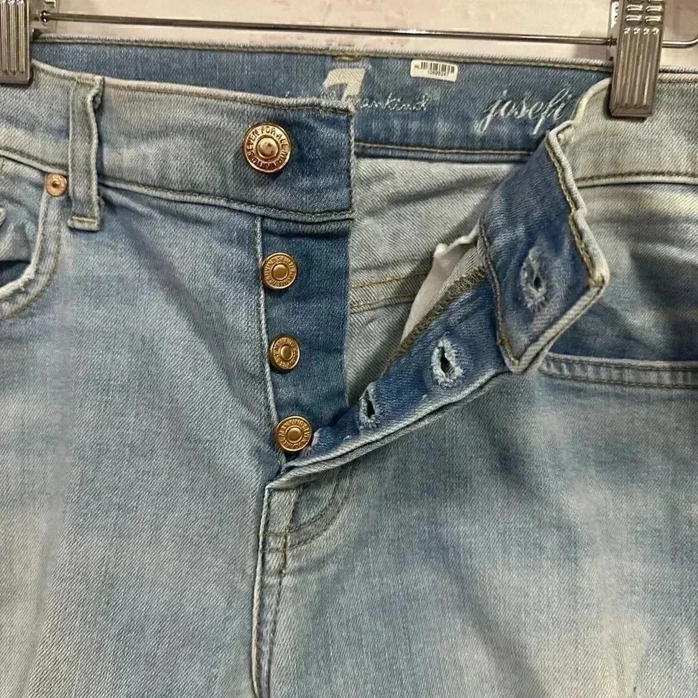 7 for All Mankind Josefina Skinny Boyfriend Jeans Size 27 - Picture 6 of 10